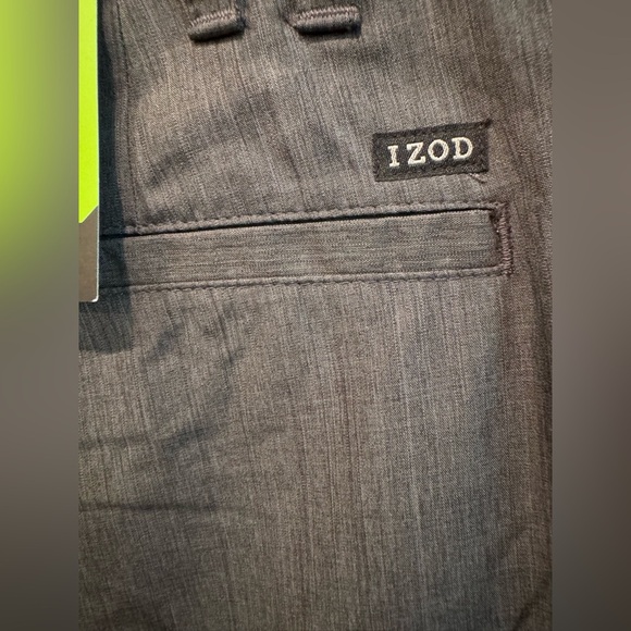 Izod Golf Men's Gray Chino Pants Pockets Polyester Dressy Casual Size 40 X 30 - Picture 3 of 6
